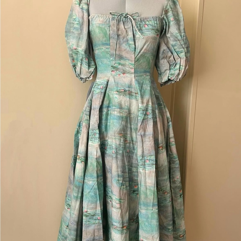 Selkie Water Lilies Monet Day dress size xs!